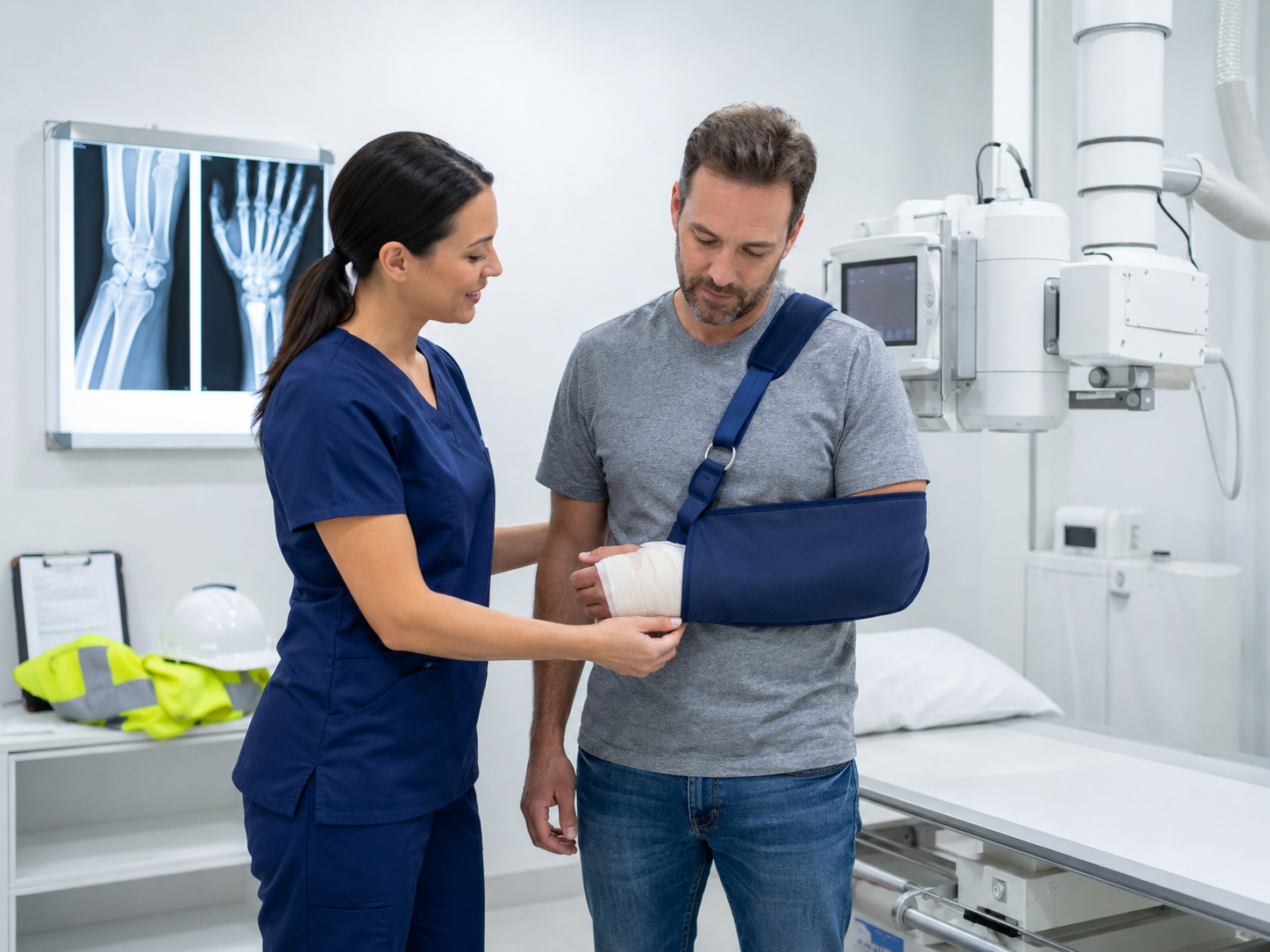Injury on duty x-ray service